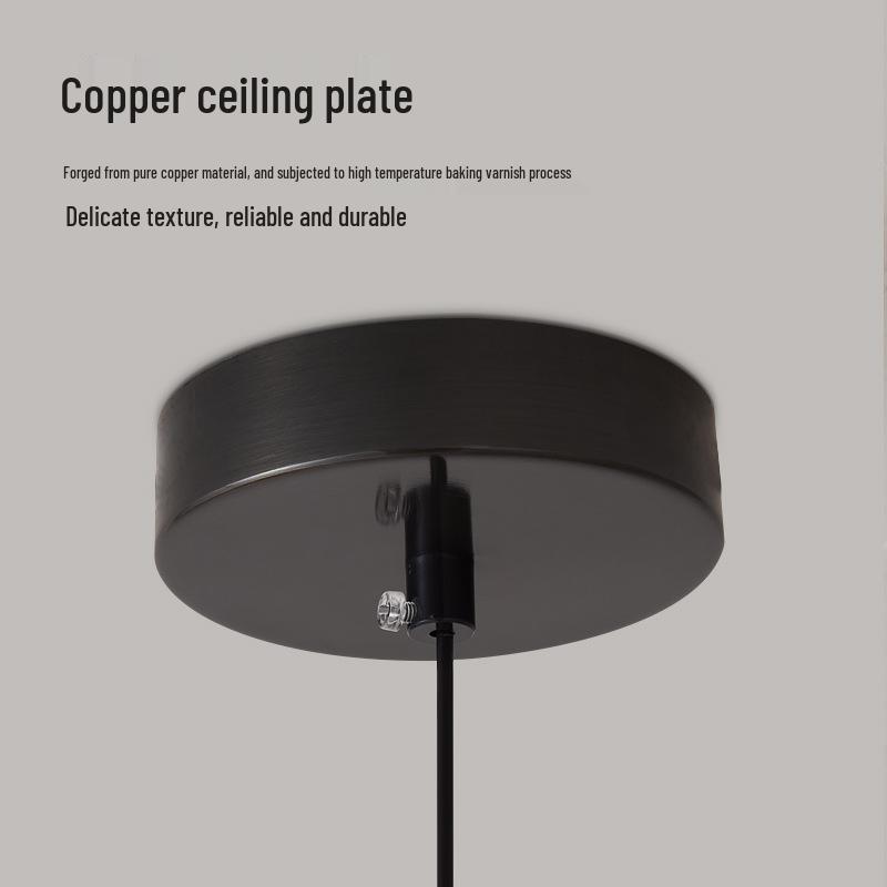 Bauhaus-Style Copper Gourd Chandelier for Living Rooms and Bedrooms