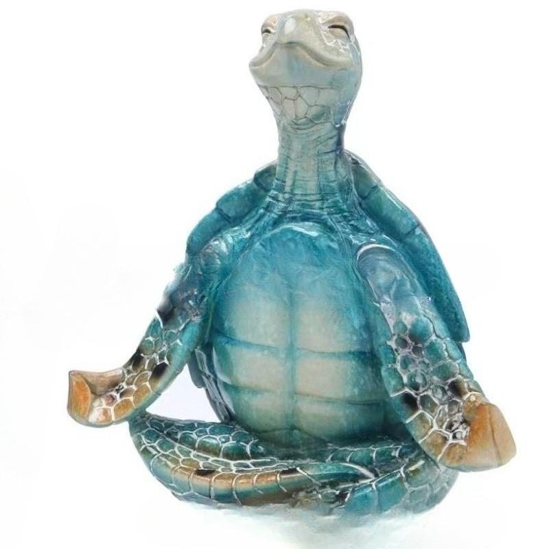Йога Сидячая Медитация Морская Черепаха Художественное Оформление Мини Медитация Настольный Декор Будда Дзен Йога Лягушка Сад Статуя Украшение