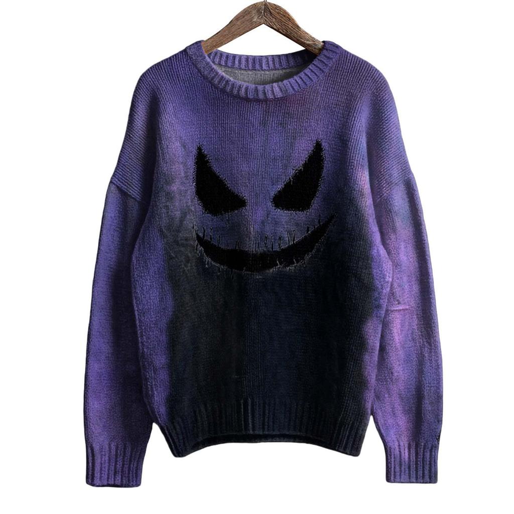 WXY-ANG-YT1 Brushed Round Neck Pullover with Print - Cross-Border Dropshipping