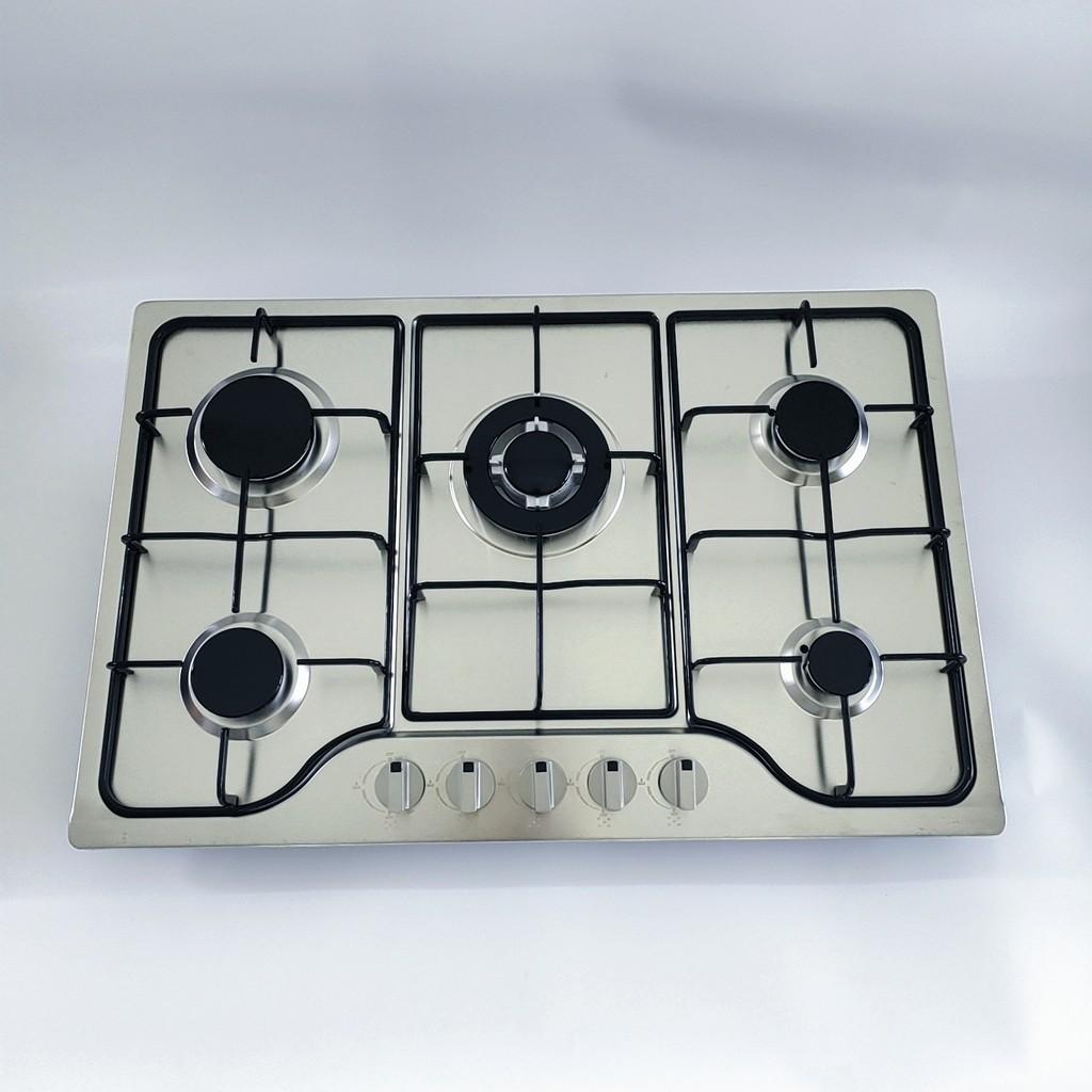 New Embedded Five Head Gas Stove Natural Gas Liquefied Gas Stainless Steel Gas Cooker Household Kitchen Cooking Utensils