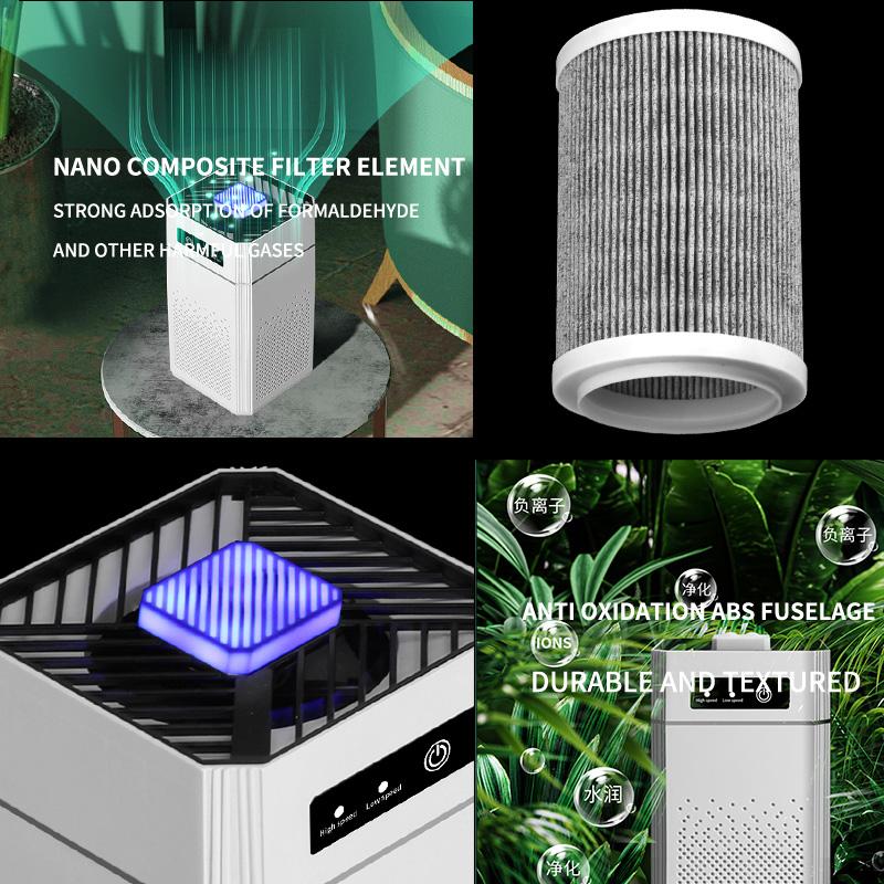 Xiaomi Air Purifier HEPA Negative Ion Formaldehyde Pet Hair Dust Smog Air Purifier Large Room Odor Removal Air Cleaner For Dust