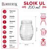 Glazen pot UL180 ml voor honing jam kruiden cadeau diy decoratieve pot