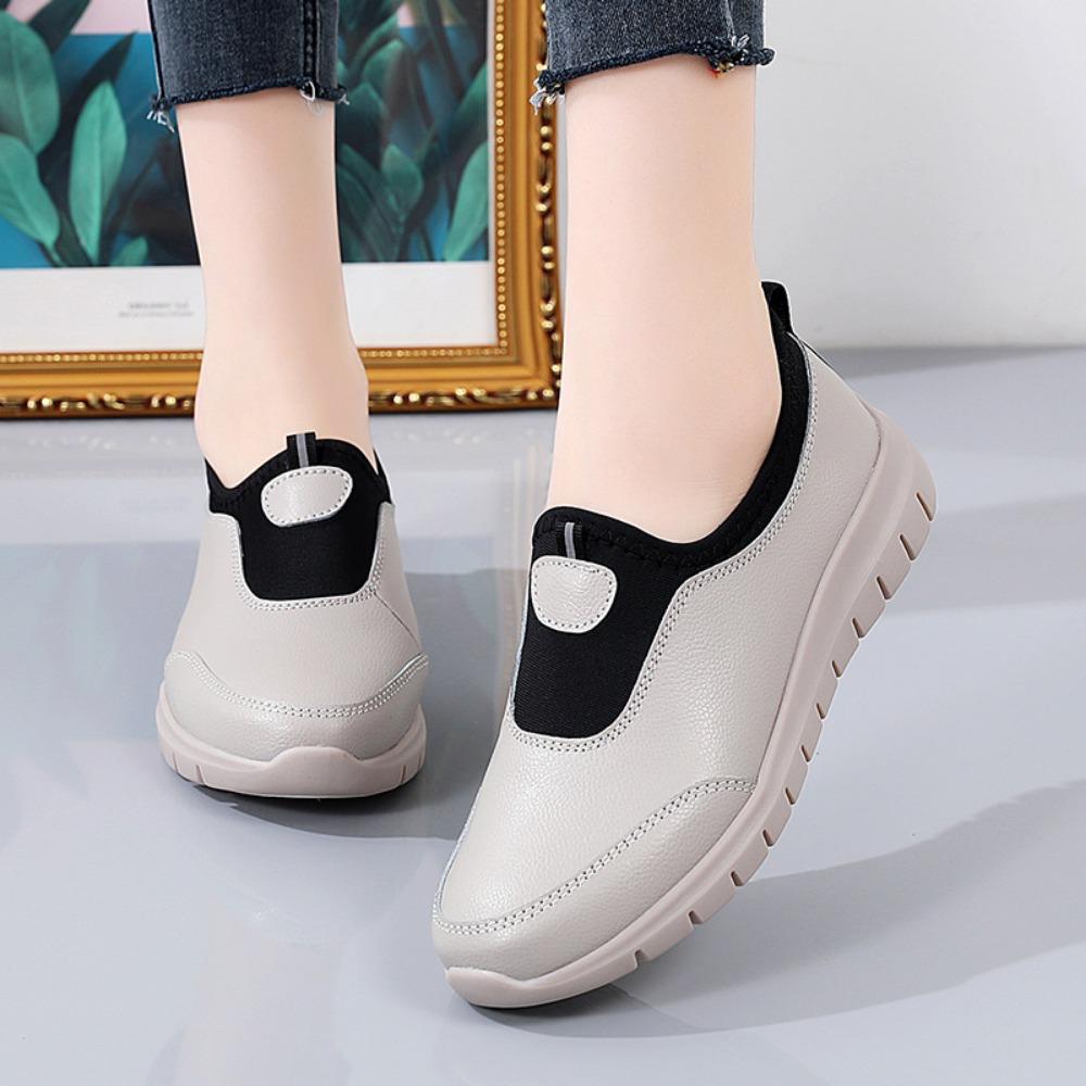 Chaussures de marche plates décontractées et de sport à un pied pour femmes