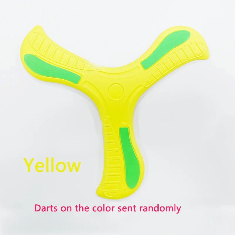 Light Boomerang Soft Three-leaf Cross Adult-kids Interactive Outdoor Toy Early Education Puzzle Decompression Gift