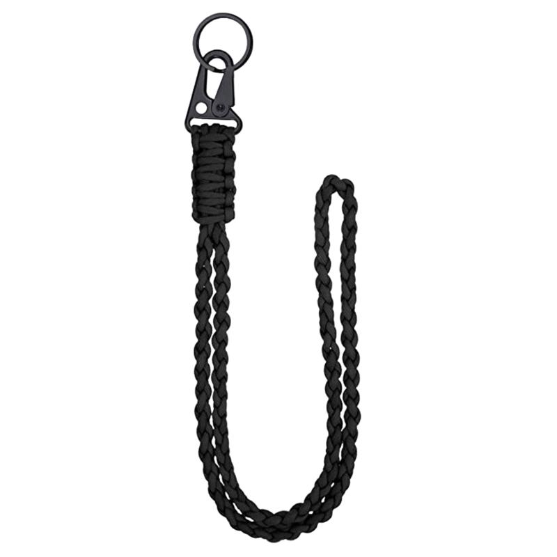 2 Stück Paracord Schlüsselanhänger mit Karabiner Paracord Halsband Schlüsselanhänger Strapazierfähiges geflochtenes Seil Halskette Schlüsselanhänger