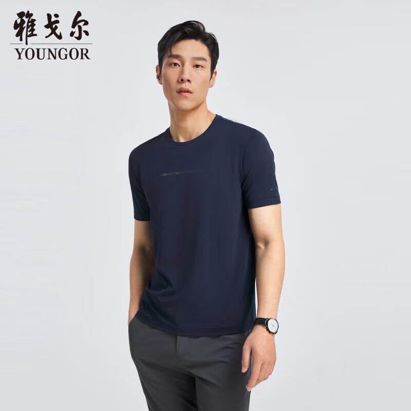 YOUNGOR Men s Short Sleeve Round Neck T-Shirt XL