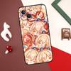 Roztomilé kreslené pouzdro na telefon Genshin Impact pro iPhone 11 12 13 14 15 Pro Max Mini Cover pro iPhone XR X XS Max 7 8 Plus SE 2020