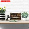 2d Flat 30*20m, Religious Themed Wooden Wall Art: The Last Supper Scene, for Christian Decor, Wooden Material, for Home, Kitchen, Garden, Bedroom, Bar