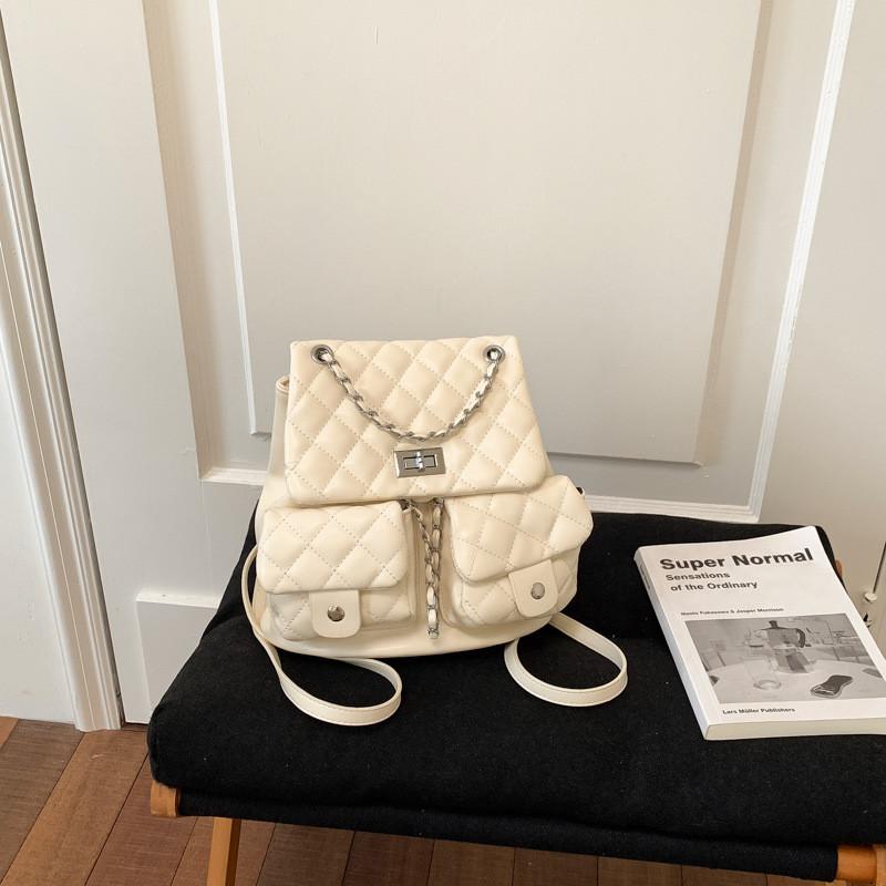 IELGY Diamond Embroidery Thread Women s Backpack Commuter All-Match Chain Travel Backpack