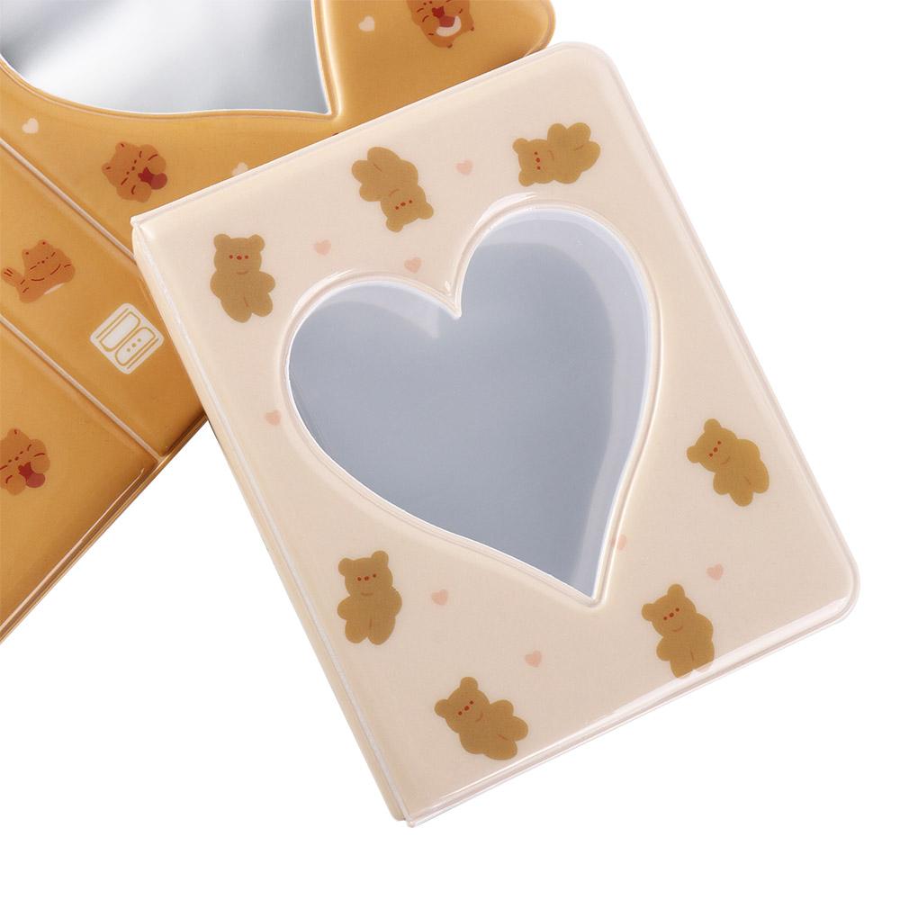 Cute Cartoon Bear Photo Album Ins Waterproof Hollow Picture Storage Case Anti-scratch Pastic Love Heart Photo Album Idol Star
