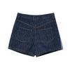 adidas X IVY PARK Unisex Monogram Print Denim Shorts Dark Denim Blue H61702