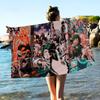 My Hero Academia Cool Cartoon Microfiber Blanket Quick Drying Beach Towels Oversized Printing Super Absorbent Pool Towel Blanket