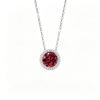 S925 Sterling Silver Natural Topaz December Birthstone Necklace, Simple Versatile Clavicle Chain