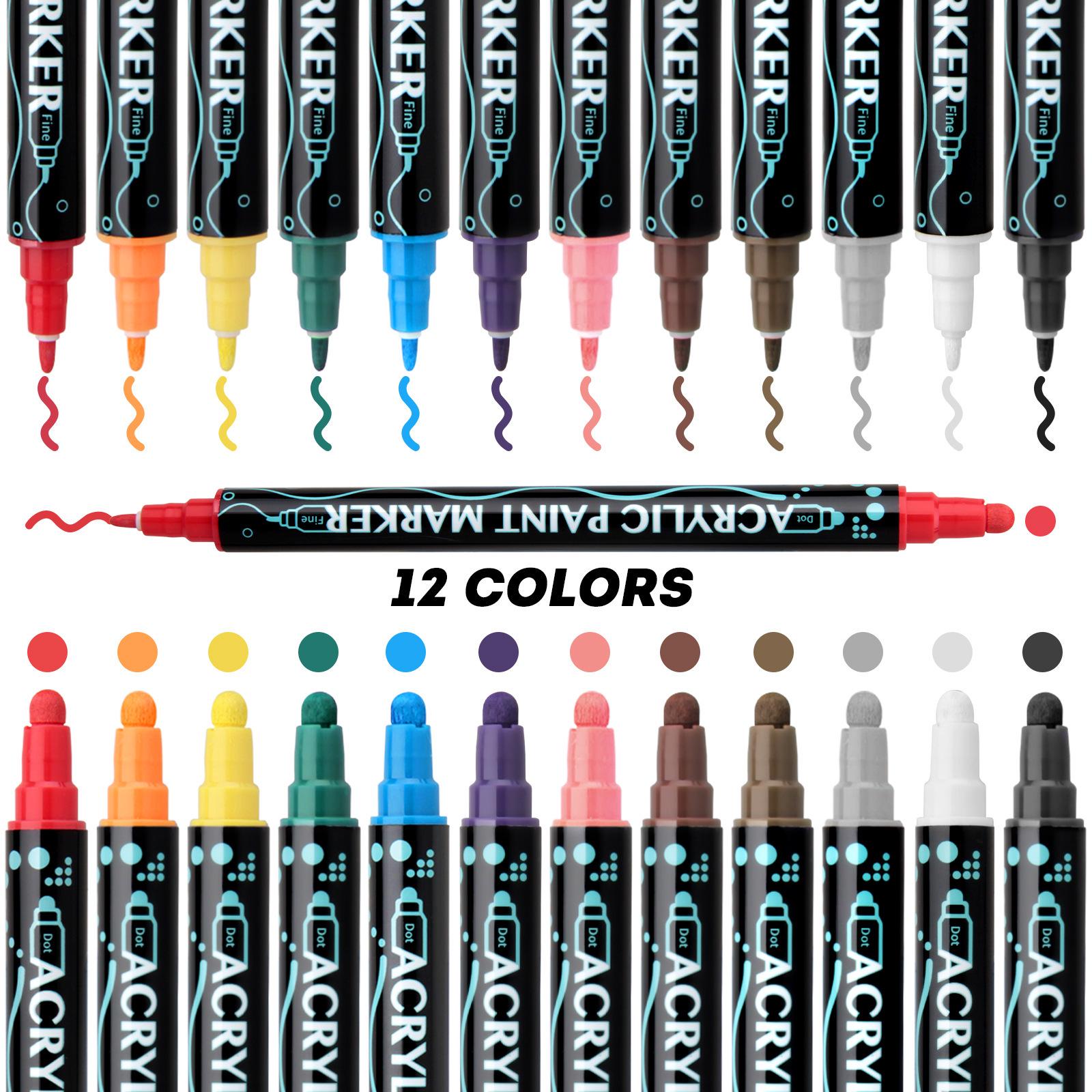 Dual-Tip Water-Based Acrylic Marker - Dududu Bestseller Paintbrush