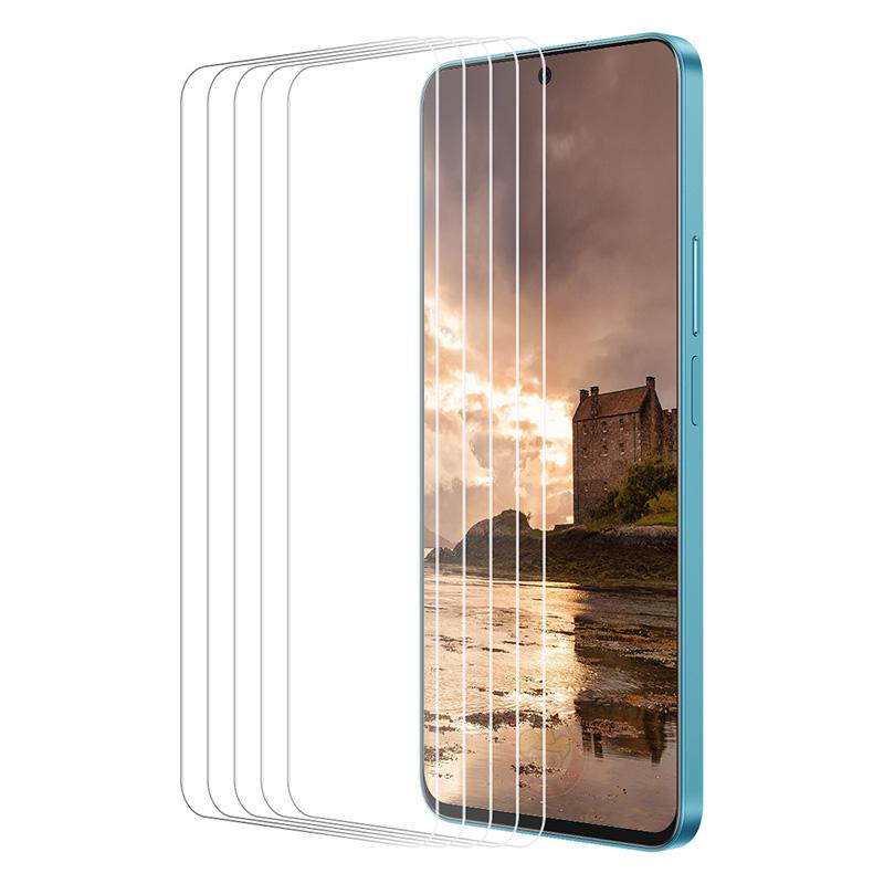 

ENKAY HAT PRINCE 5Pcs For Huawei Enjoy 70 4G/nova Y72 4G HD High Aluminum-silicon Glass Film Anti-fingerprint Tempered Glass As Shown A