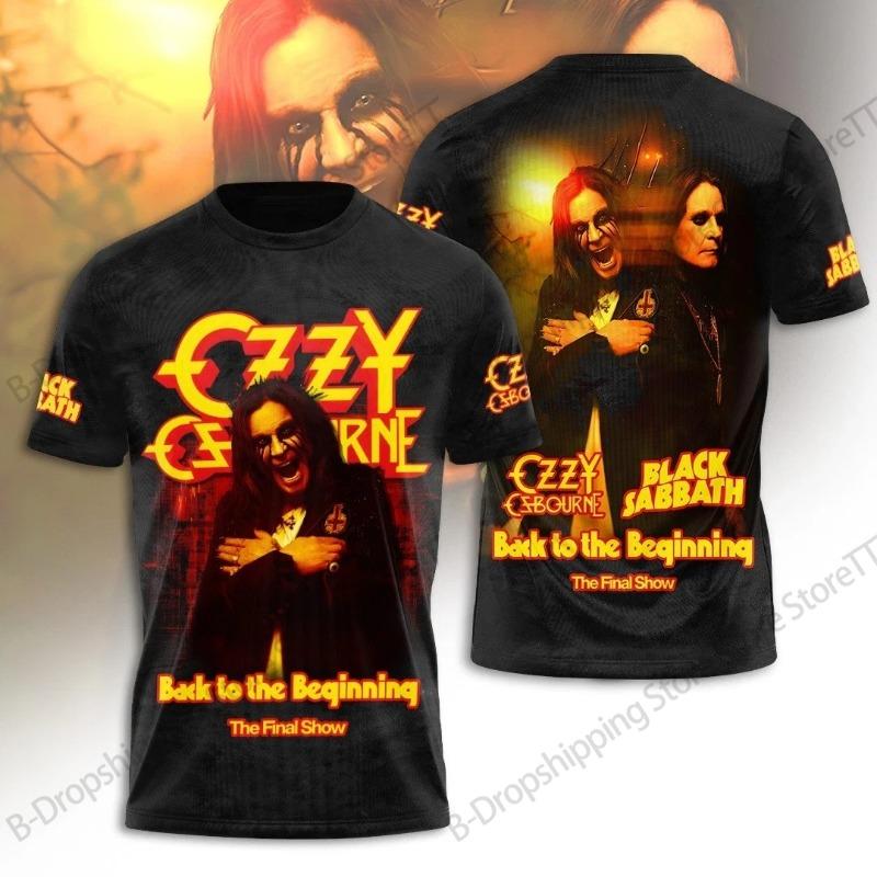 Men T-shirt Rock Band Ozzy Osbourne 3d Print T Shirt Tops Womens Sports Large Size Tops Tees Summer Tshirt Kids Clothes Street