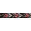 Ethnic Chevron Woven Ribbon Black 2.5 Cm X 1 M