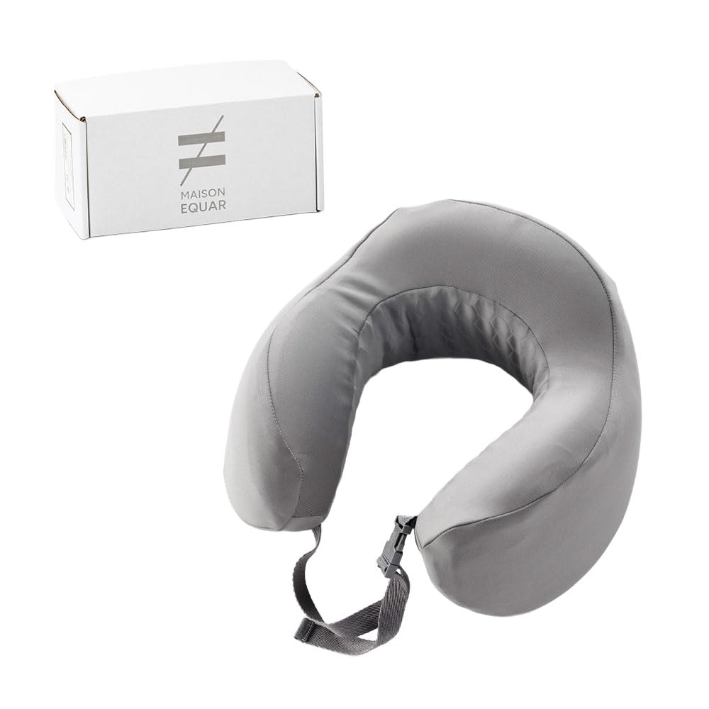 

FluffyPlus Memory Foam Molded Neck Pillow (PillowGray) with Carrying Bag, Breathable, Pressure Dispersion, Floating Feeling, Fit, Washable Cover,