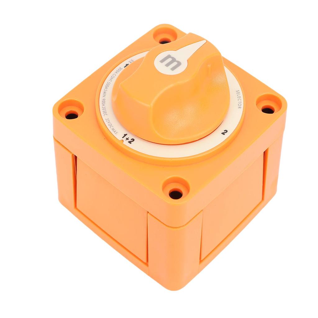 RV Battery Cut Off Switch 300A 3 Terminal IP66 Waterproofing Battery Disconnect Switch for Marine
