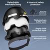 3C Certified Men's and Women's Adult Children Bicycle Safety Helmet Electric Bicycle Motorcycle Half Helmet with Goggles