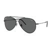 Ray Ban Lenny Kravitz Aviator Reverse Dark Grey Pilot Unisex Sunglasses Rbr0101s 002 Gr 59