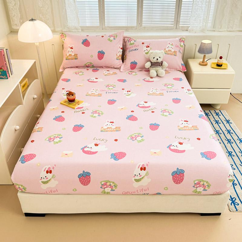 Square Geometric Cotton Fitted Sheet Set Grey and Orange Geometric Lines Bed Cover Adult Single 3pcs Bedding Deep Pocket Design