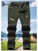 European Men's Quick-Dry Waterproof Outdoor Workwear Pants with Multi-Pocket Design