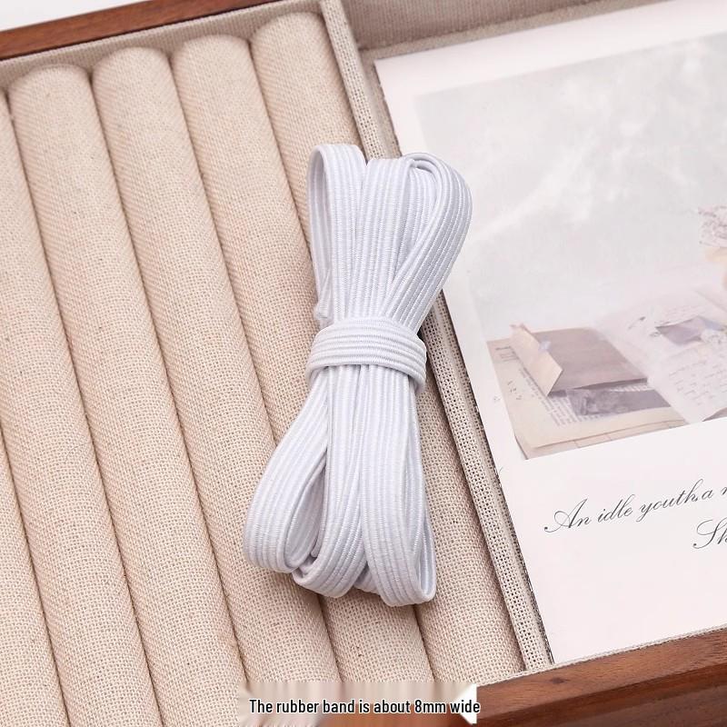 Корейский стиль Атласная кружевная отделка Большая резинка для волос Аксессуар для волос своими руками Ткань