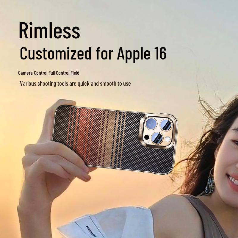 Kevlar Aramid Fiber Magnetic Case for Apple 17 Pro Max - Borderless Design