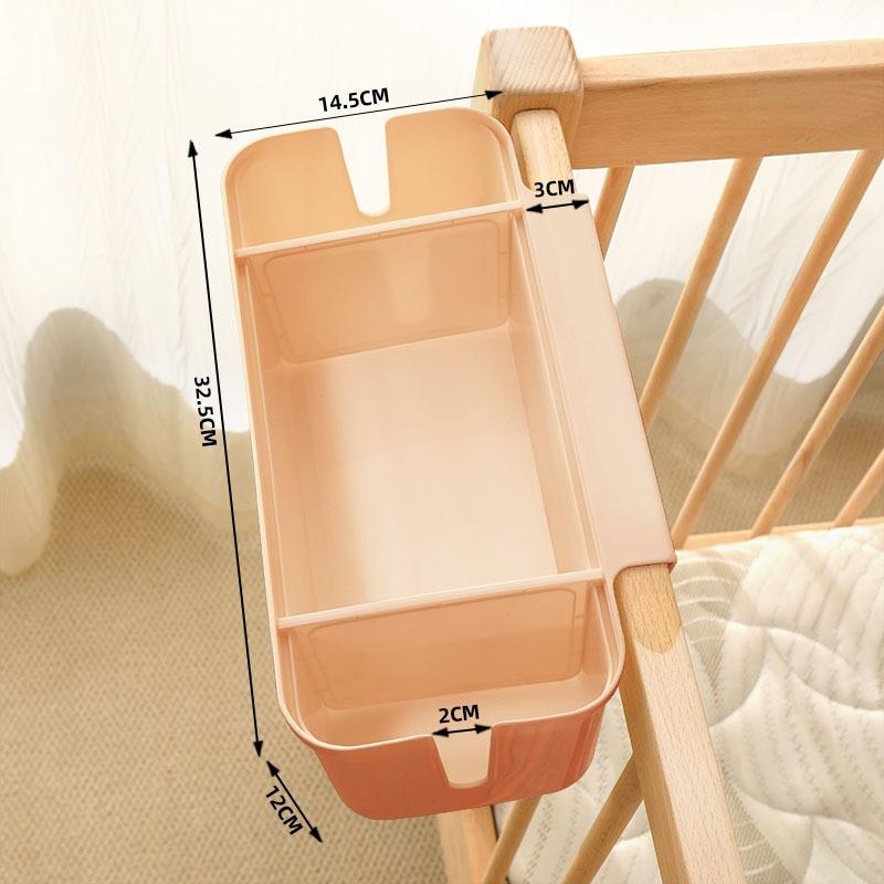 Bedside Hanging Storage Organizer, Multi Compartment Bed Rail Hanging Caddy for Books, Phone, Remote Control