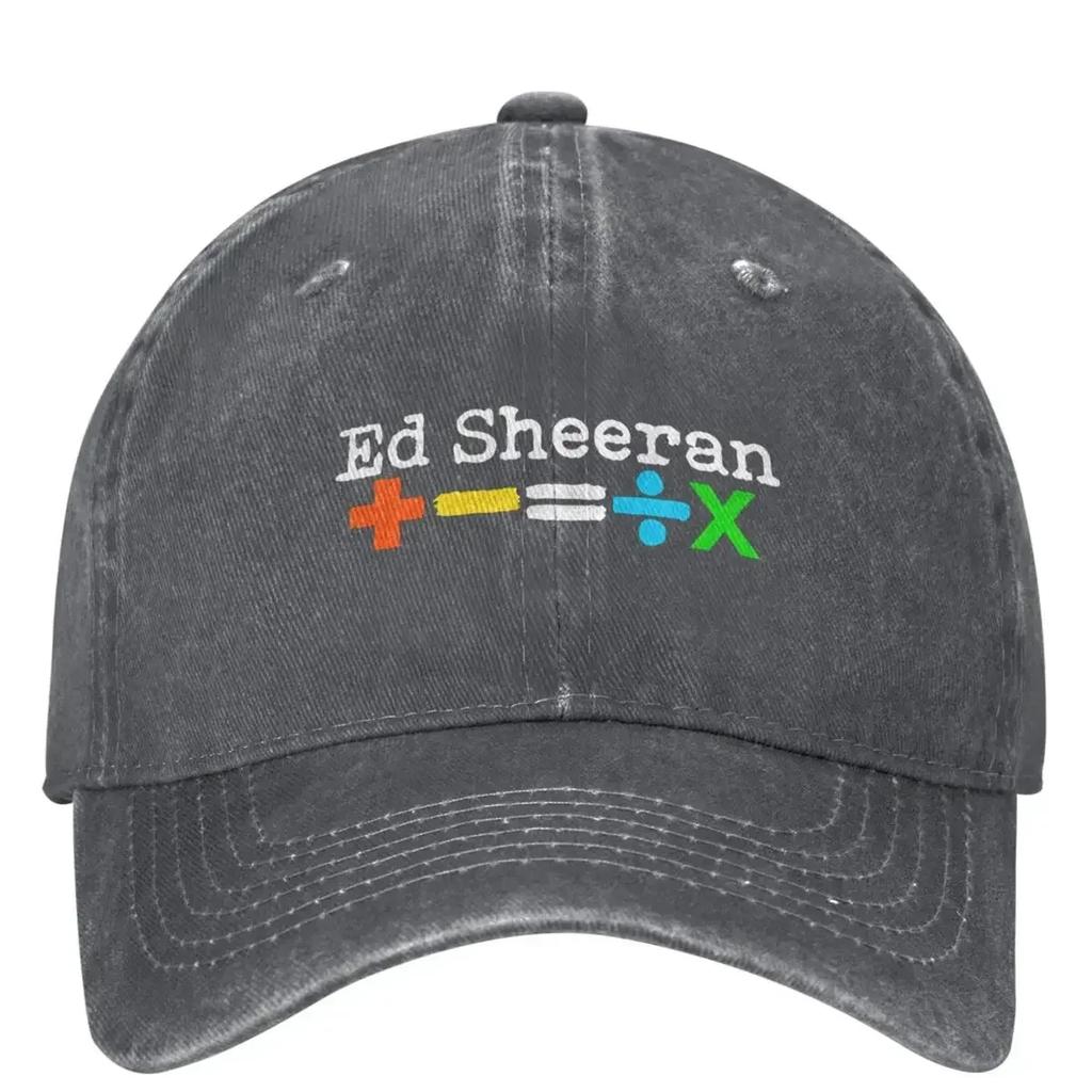 Ed Sheeran Tour 2024 Gewaschene Baseballkappe Lässig Trucker Papa Hut Sommer Damen Herren Outdoor Fitnessstudio Sonnenschutz Baseballkappen