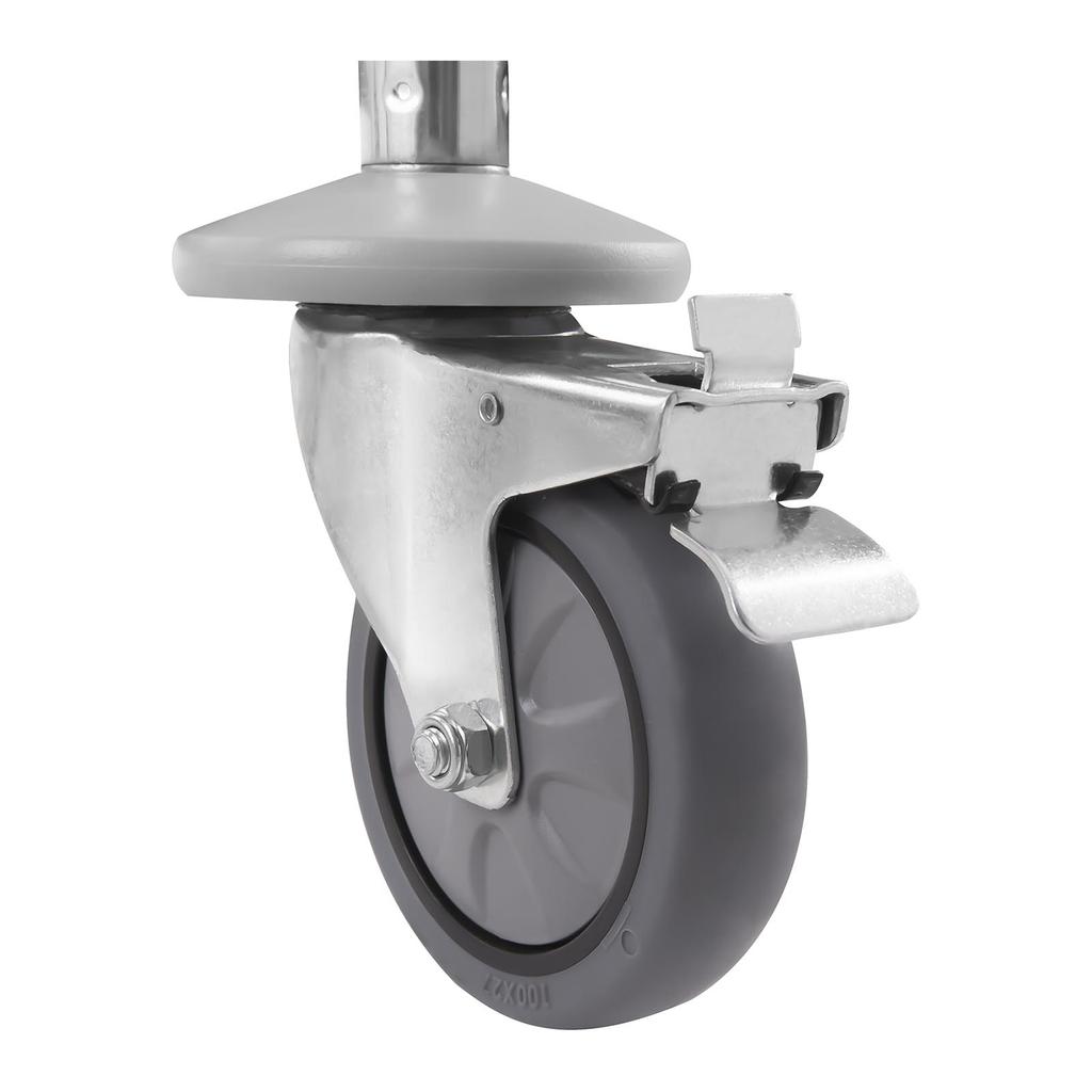 3-Shelf Waiter's Trolley up to 150 kg Stainless Steel RCSW62