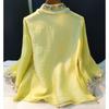 Lente Zomer Nieuwe Mode Lange Mouw Shirt Vrouwen High Street Casual Vintage Elegant Knoop Geborduurd Chinese Stijl Chic Tops