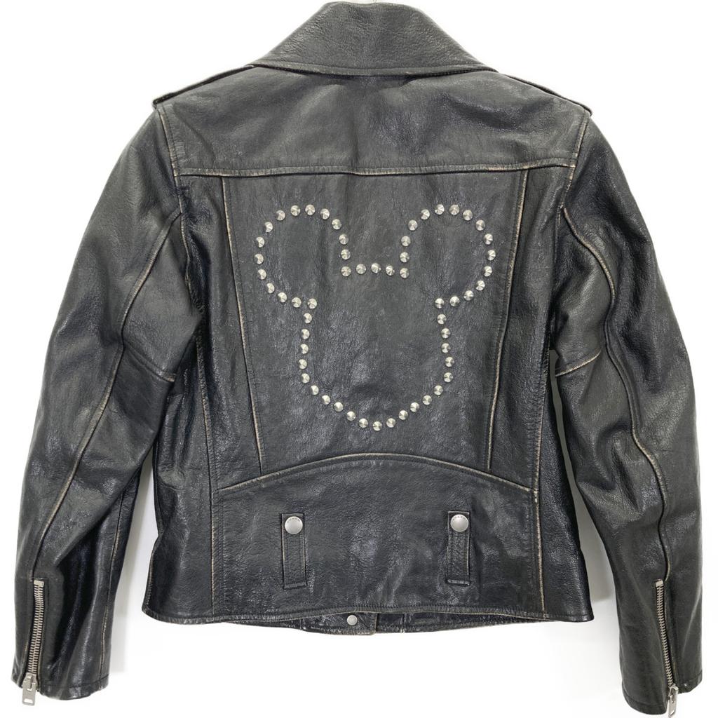 Coach × Disney Black 000 2015 Studded Double Rider Jacket Jacket 2 blackUsed