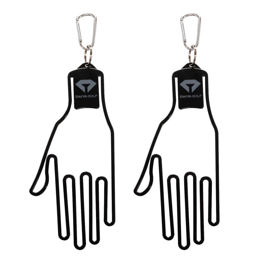 DAIYA GOLF Glove Hanger 2-Pack AS-4012, Golf Glove Dryer and Shaper Holder, Keeps Gloves Clean and Shape Intact