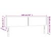 Headboard in Pink 160 x 5 x 78 88 cm Velvet