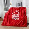 Red Tree Forest Logo Flannel Blanket-Soft and Suitable for Sofas,Beds,Offices,Travel,All Seasons,Great Gift for Holidays and Birthdays.
