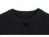 2024 Autumn/Winter Slim Fit Camellia Embroidered Long Sleeve Knit Cardigan for Women