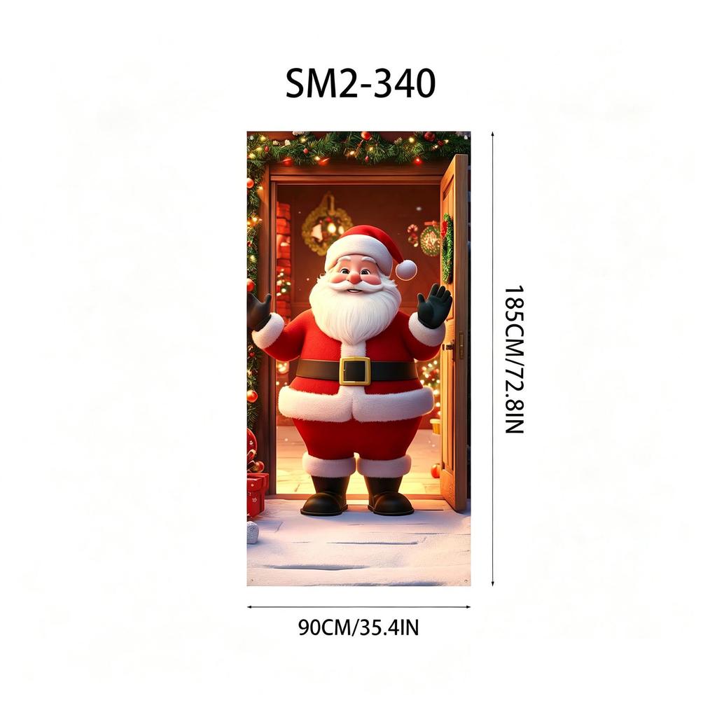 Santa Claus Christmas Hanging Cloth Background Decoration