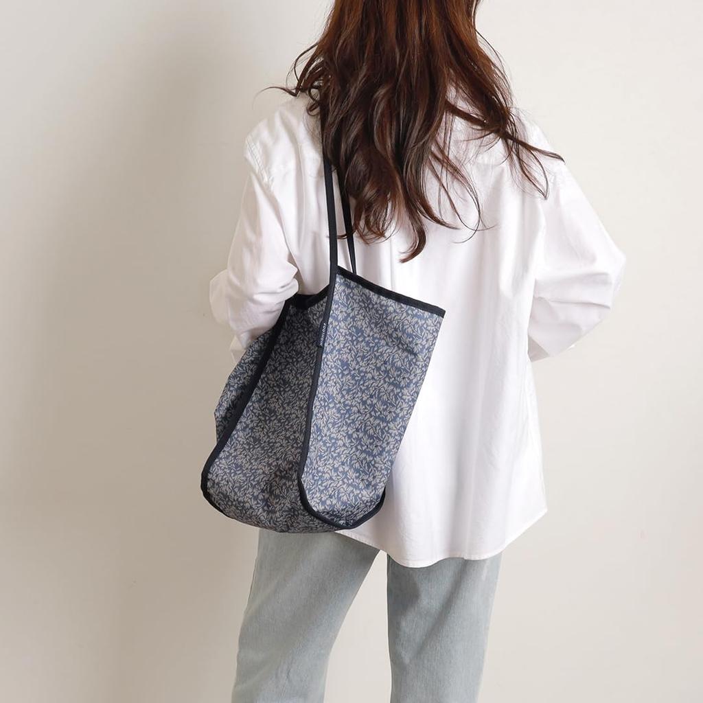 High Roof Shopper Bag Fabric Shopper Bag Pattern Bag Large Capacity Shopper Bag Travel Bag Lightweight Shoulder Bag Waterproof Inner Pocket Plenty of