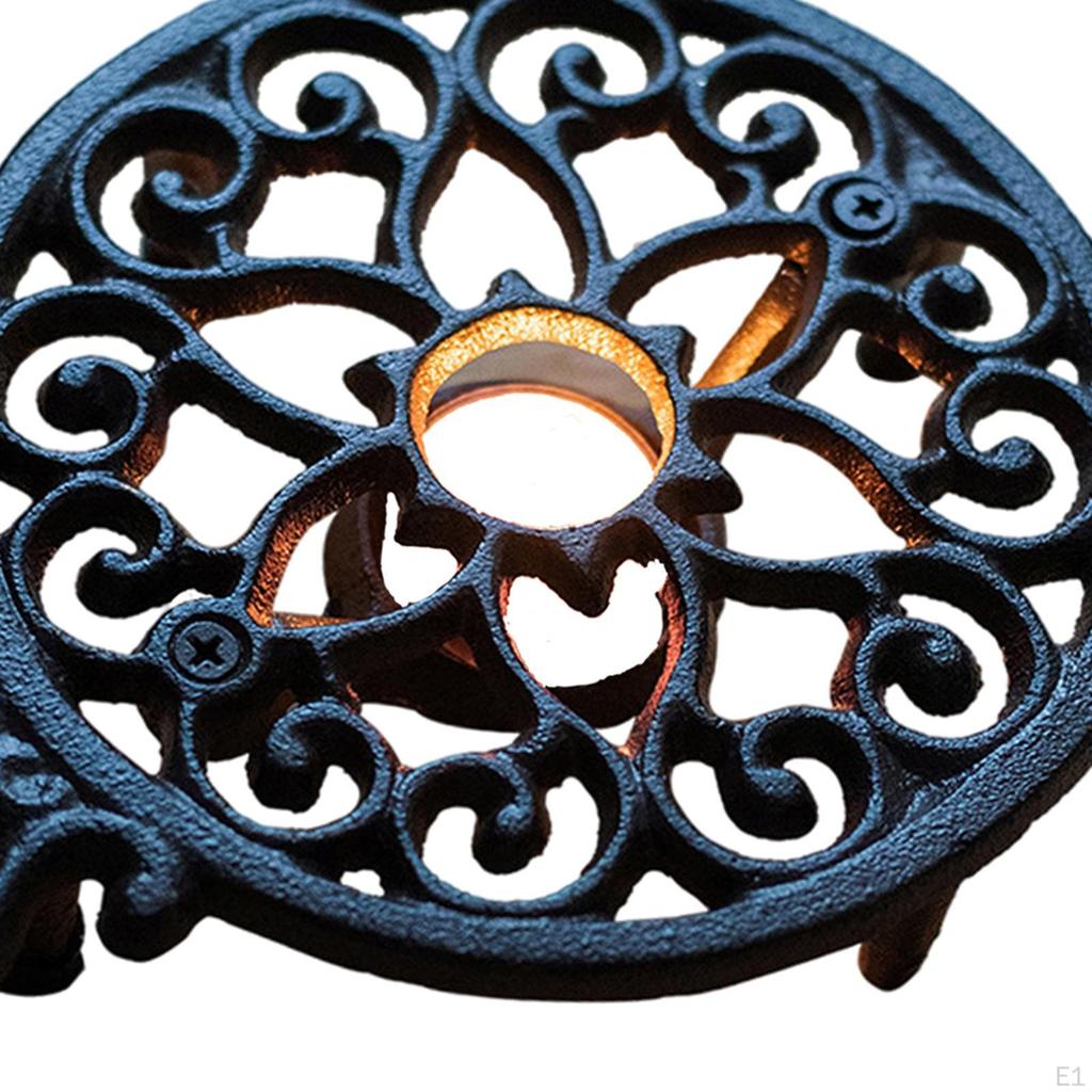 Cast Iron Tealight Candle Food Warmer Chafing