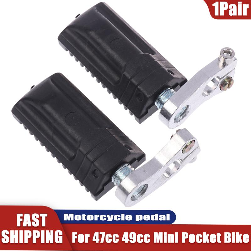 1 Paar Motorrad Hinterrad-Fußrasten Halter Pedale Für 47cc 49cc Mini Pocket Bike Motorrad Pedal Hinterrad-Fußrasten Zubehör