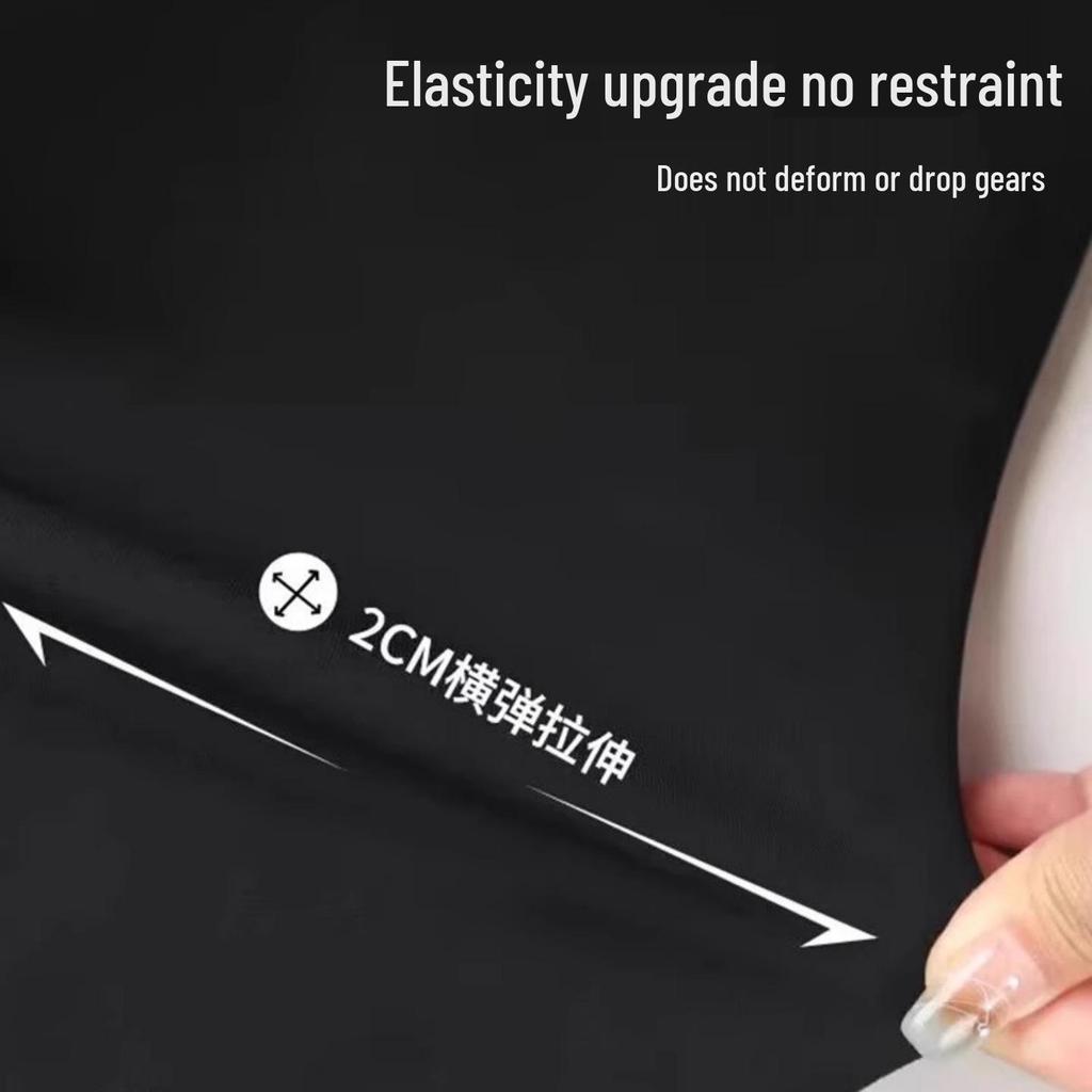 Women's Black Micro Flare High Waist Slimming Pants - Autumn Elastic Casual Wear