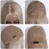 Noble Lace Wigs For Women Long Straight Synthetic Lace WIg 36 Inch Ombre Blonde Lace Wig Cosplay Blonde Wig Synthetic Lace Wig
