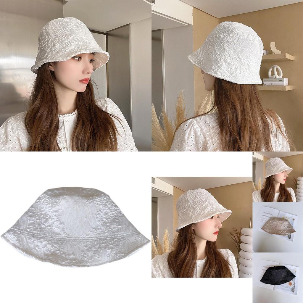 Lightweight Stylish Sun Protection Hat For Women Wrinkled Design