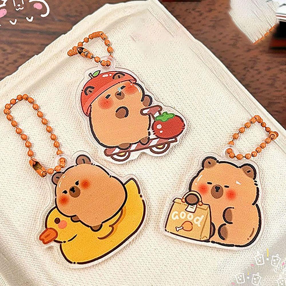 

All-purpose Key Chain Capybara Pendant Cute Key Ring Couple Gift