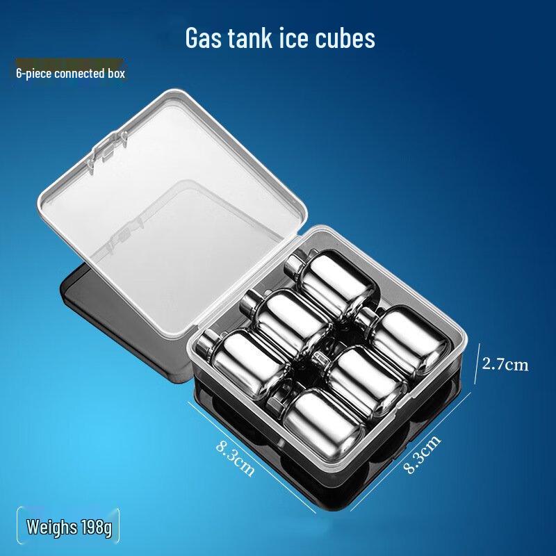 

Zhishi Gas Tank Metal Whiskey Stones Set