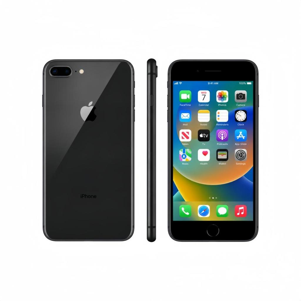Refurbished Apple iPhone 8 Plus 3GB RAM 64GB ROM 4G LTE Unlocked iOS Smartphone With Single SIM
