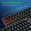 K401 Wireless RGB Mechanical-Feel 61-Key Rechargeable Gaming & Office Keyboard.