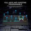 Aula F2058 Mechanical Gaming Keyboard, Wired 108 Keys with RGB Backlit, Magnetic Wrist Rest, Multimedia Knob, Anti-Ghosting for